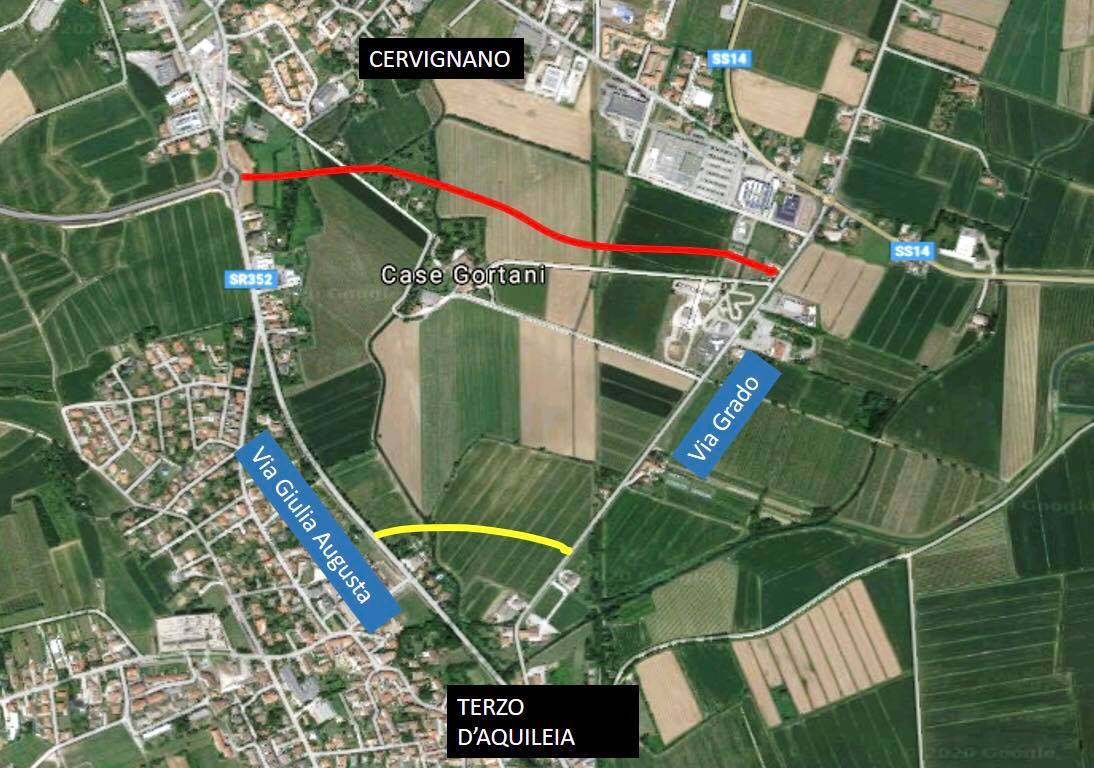 Immagine per Cittadini di Cervignano contro la nuova strada che bypassa Aquileia, chiedono più tutela del territorio