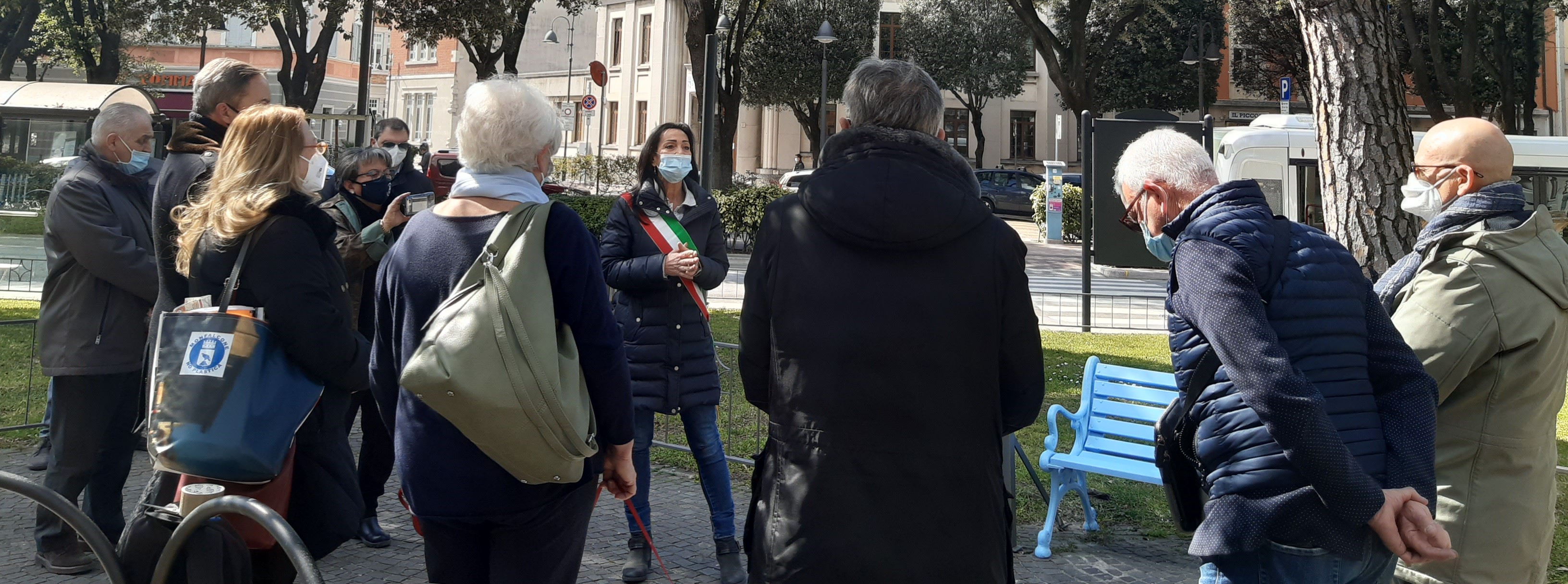 Immagine per Monfalcone, inaugurata la Panchina Blu per sensibilizzare sui tumori maschili