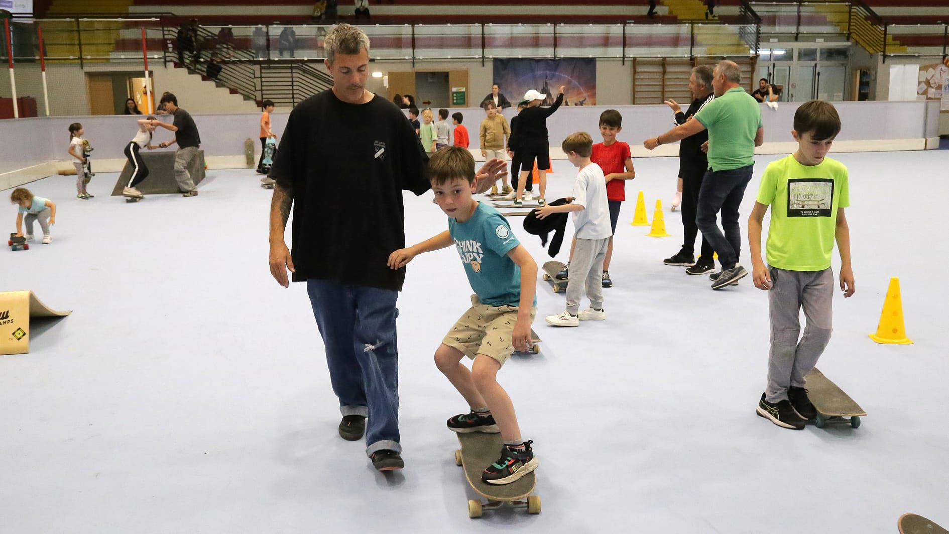 Immagine per Bambini e ragazzi alla scoperta dello skateboard, il Pattinaggio si allarga a Pieris