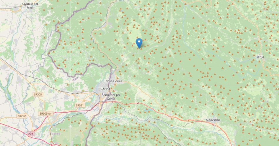 Terremoto da 2.7 gradi vicino Nova Gorica, nessun danno registrato