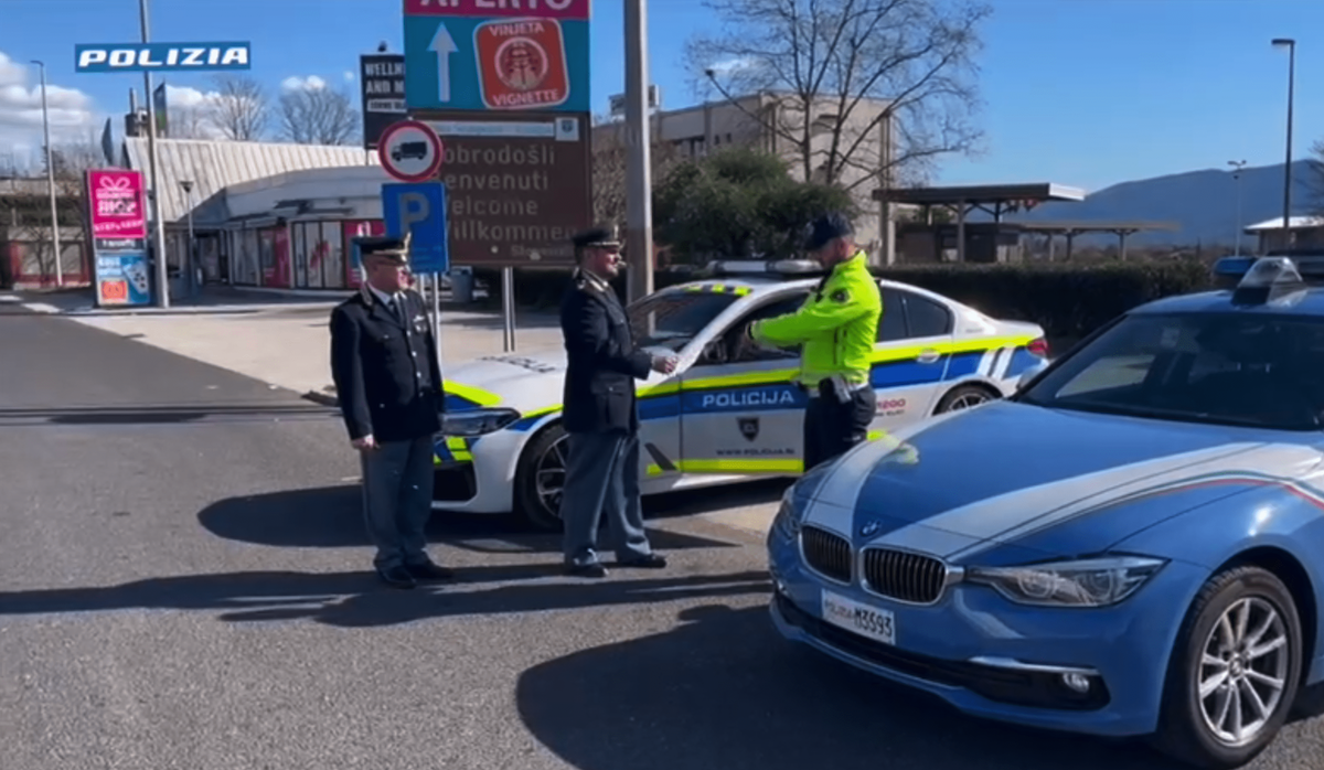 Gorizia, inseguimento oltreconfine per la polizia italiana: arrestato 24enne e tre in fuga