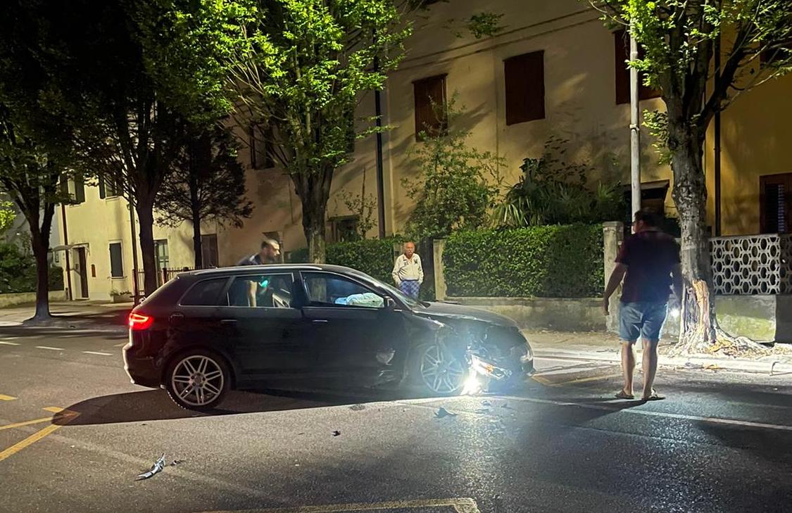 Immagine per Audi addosso un albero a Ronchi, nuovo incidente su via D'Annunzio