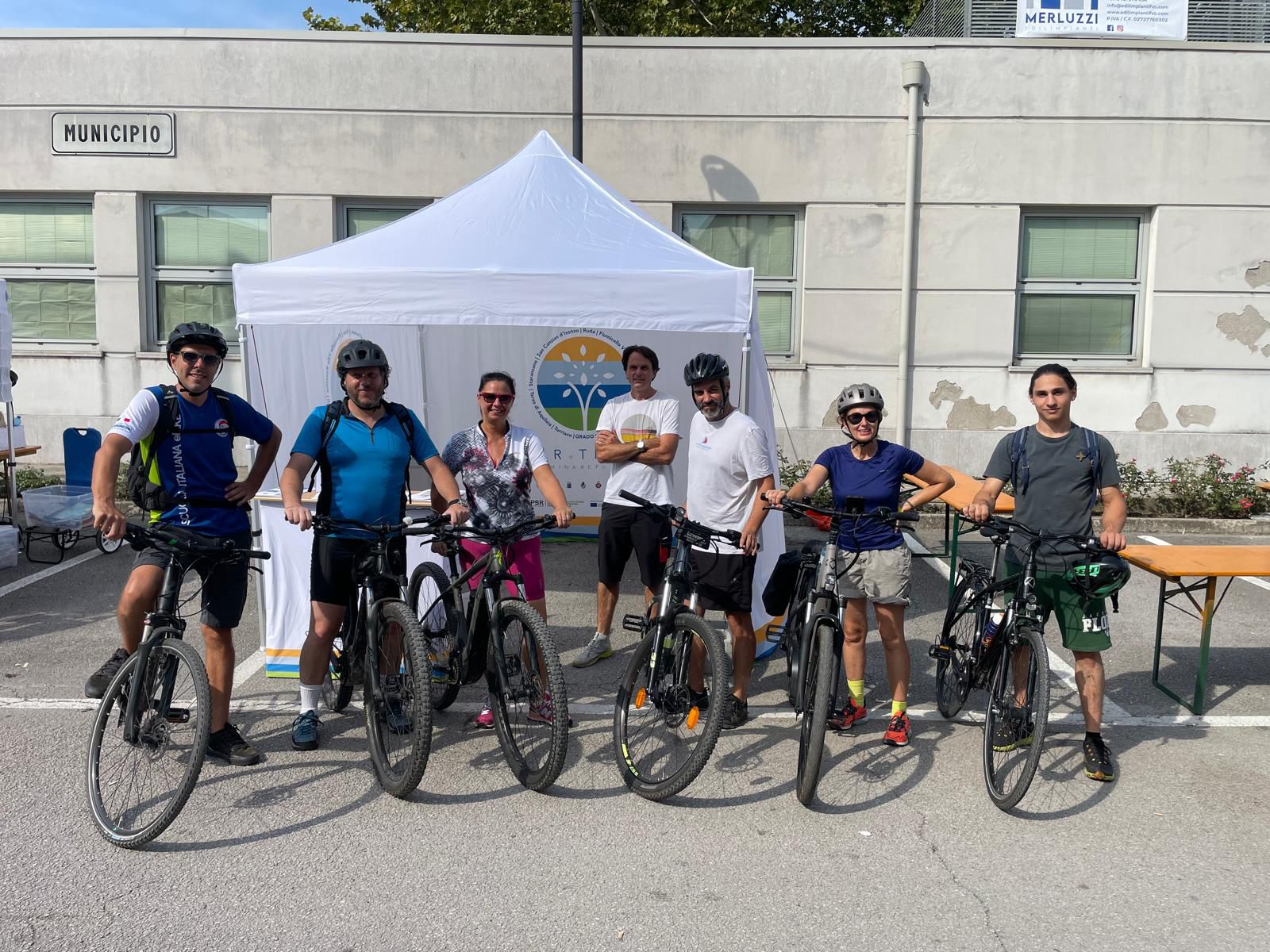 Immagine per Il turismo slow in scena alla Sagra de le Raze, otto bici tandem arrivate a Staranzano