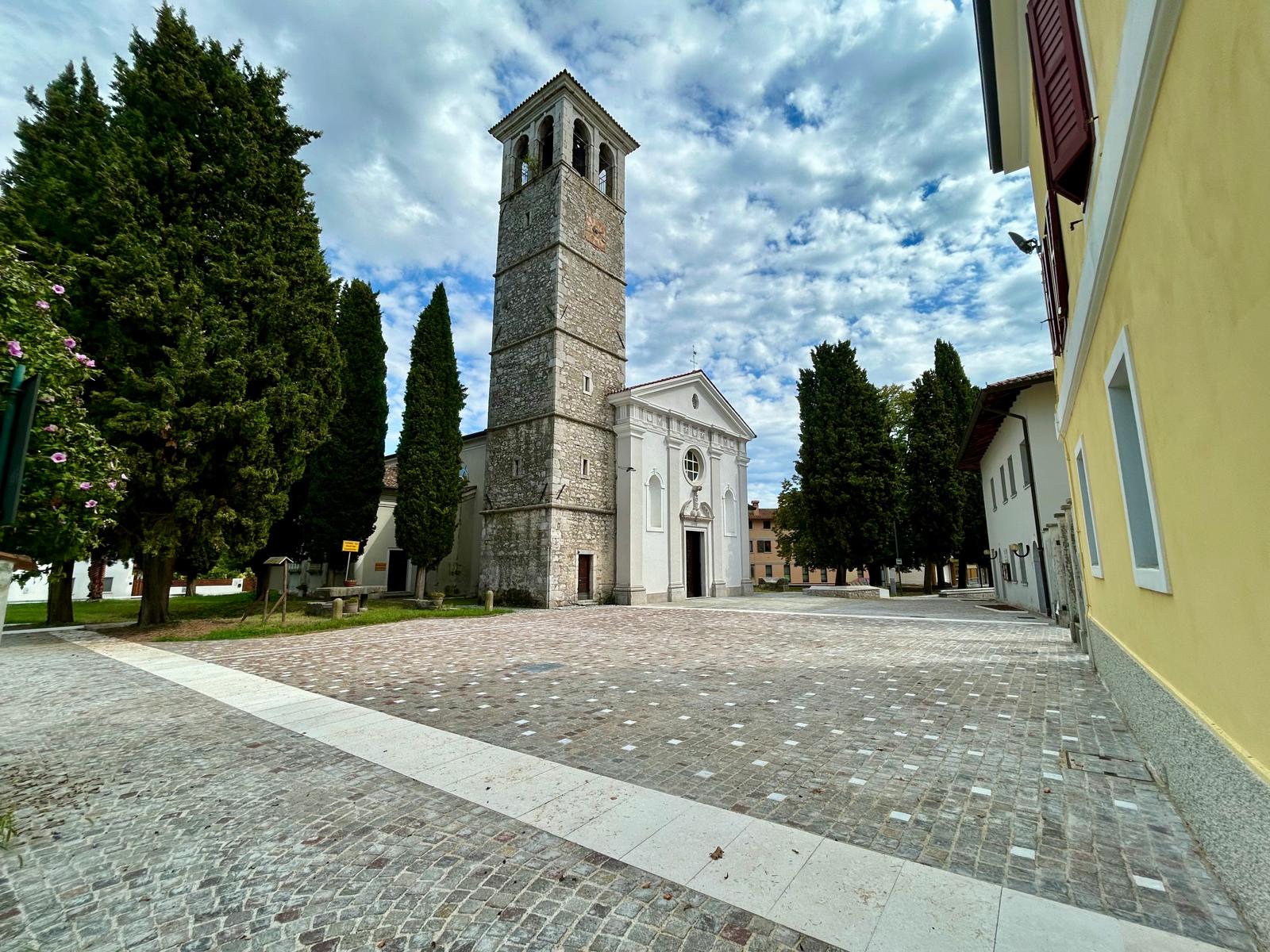 San Canzian d'Isonzo riapre la piazza della chiesa, Cantia Vera annuncia flash mob