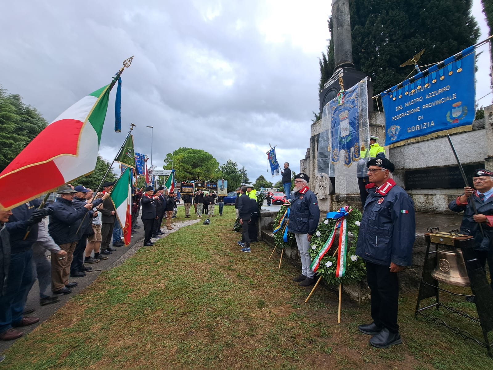 Immagine per L'Impresa di Fiume dopo 105 anni al monumento, Ronchi senza fascia tricolore