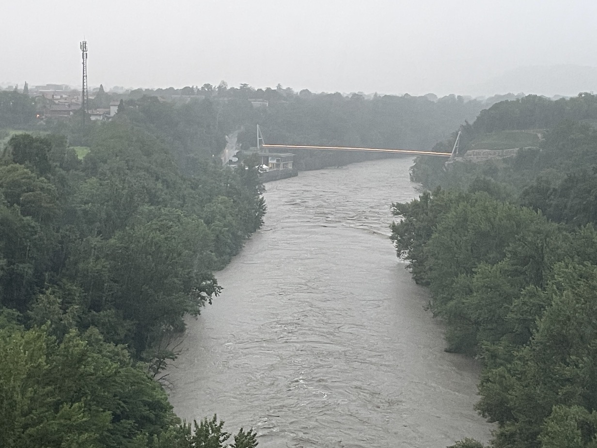 Fiume Isonzo in piena, ancora raffica di maltempo: le previsioni 