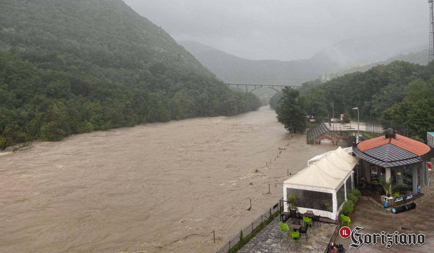 Immagine per Forti temporali e fiumi in piena, maltempo fino a domani sul Fvg