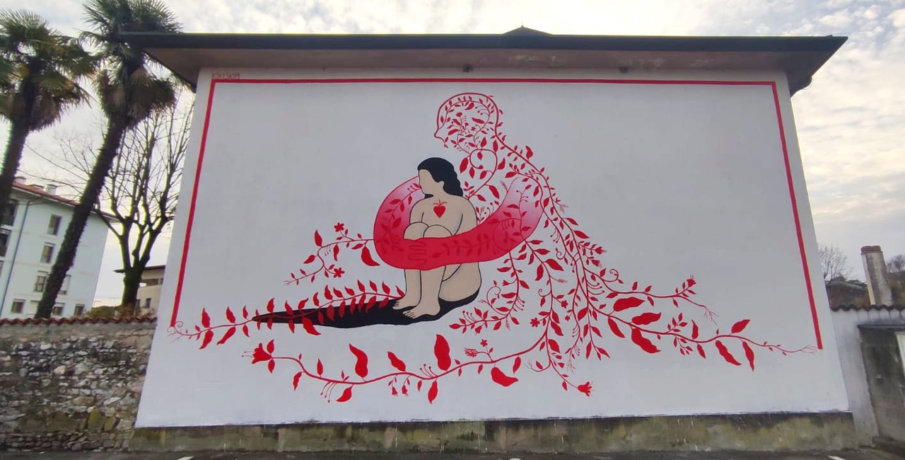 La street art colora la casa di riposo, il murales per gli anziani di Cervignano
