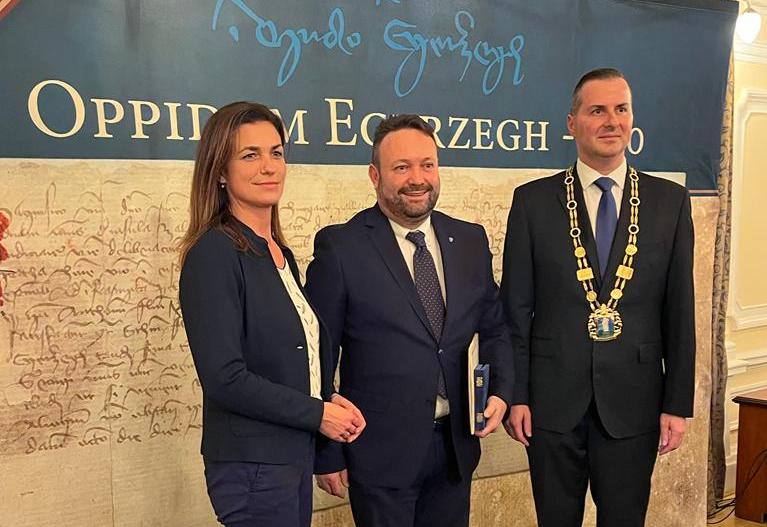 L'amicizia tra Gorizia e Zalaegerszeg, Fabio Gentile premiato in Ungheria