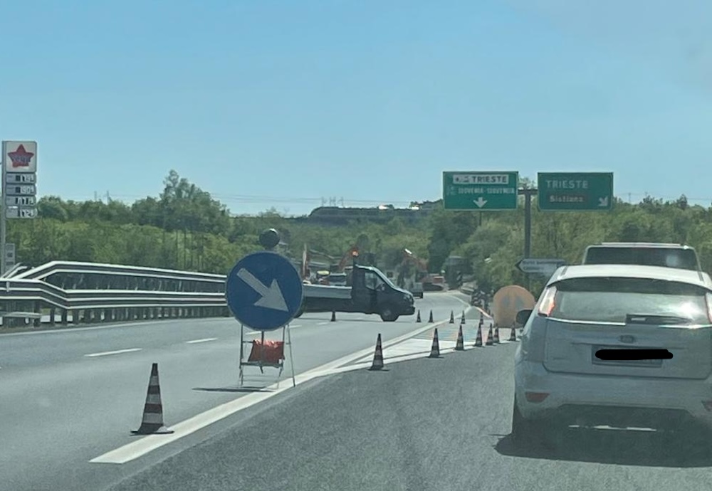 Immagine per Lavori al nuovo viadotto sul raccordo autostradale a Sistiana, cambia la viabilità