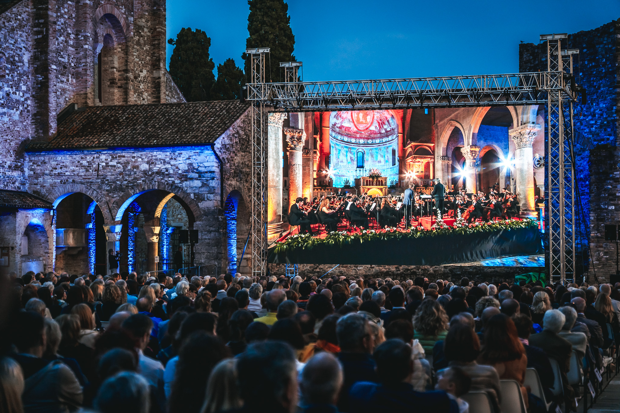 Immagine per La musica lancia un messaggio di pace da Aquileia con Muti, «qui tanta bellezza»