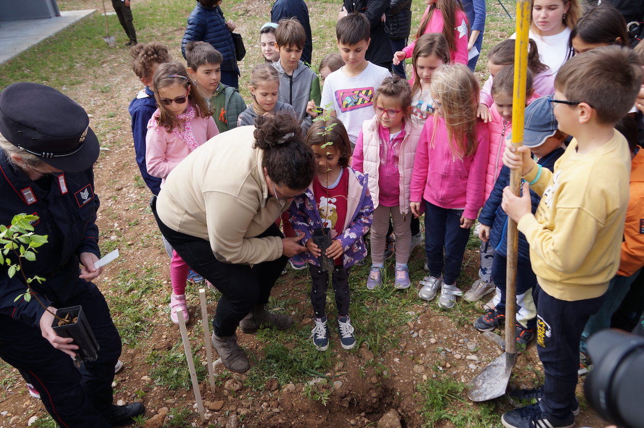 Piantiamo la salute, albero nella scuola di Savogna contro la fibromalgia