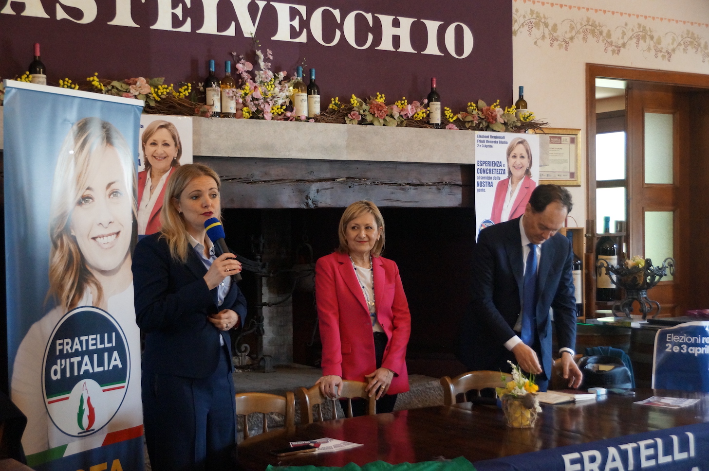 Immagine per L'ex sindaco di Villesse con FdI, Simonetta Vecchi parte da Sagrado