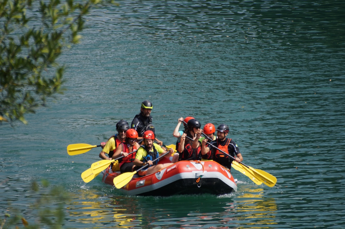 Immagine per Fiume di canoe e gommoni sull'Isonzo, 260 iscritti remano da Salcano a Piuma